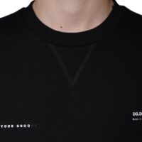 Dolce & Gabbana must logoprindiga pusa