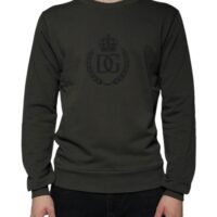 Dolce & Gabbana armee roheline pullover DG Crown 9 Dolce & Gabbana armee roheline pullover DG Crown