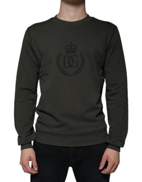Dolce & Gabbana armee roheline pullover DG Crown 2 Dolce & Gabbana armee roheline pullover DG Crown