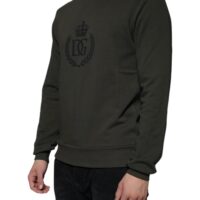 Dolce & Gabbana armee roheline pullover DG Crown 10 Dolce & Gabbana armee roheline pullover DG Crown