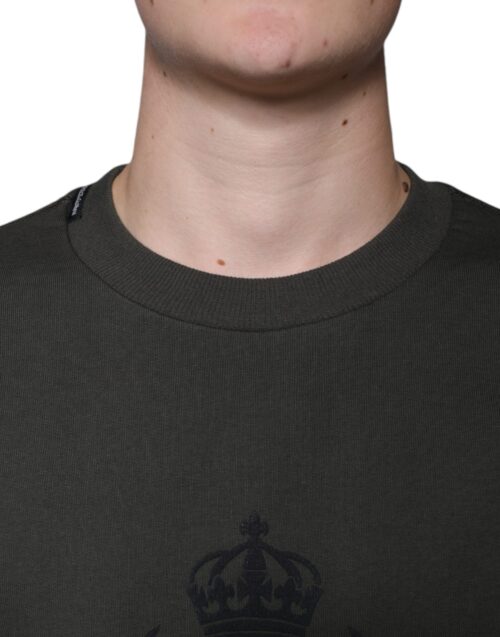 Dolce & Gabbana armee roheline pullover DG Crown 5 Dolce & Gabbana armee roheline pullover DG Crown