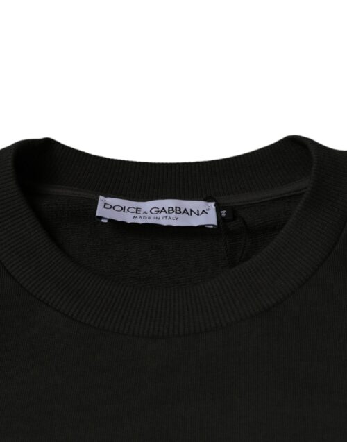 Dolce & Gabbana armee roheline pullover DG Crown 7 Dolce & Gabbana armee roheline pullover DG Crown