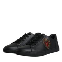 4700914.jpeg Dolce & Gabbana Black London Sacred Heart Men Sneakers Shoes
