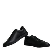 4700916.jpeg Dolce & Gabbana Black London Sacred Heart Men Sneakers Shoes