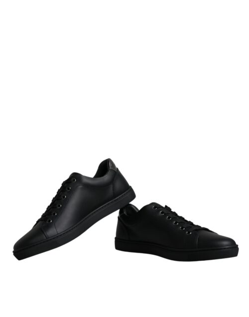 4700916.jpeg Dolce & Gabbana Black London Sacred Heart Men Sneakers Shoes