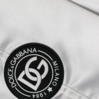 Dolce & Gabbana valge logoga täislukuga bomberjakk