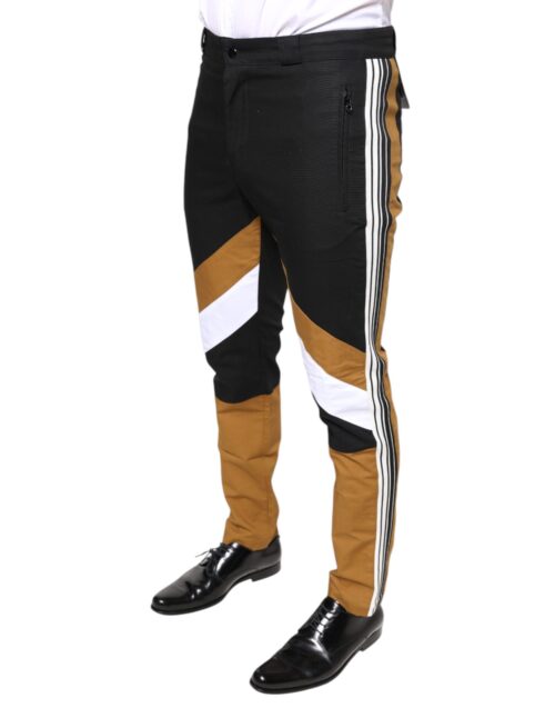 Dolce & Gabbana mitmevärvilised triibulised skinny püksid