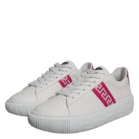 4781779.jpeg Versace white/pink Greca pattern platform sneakers