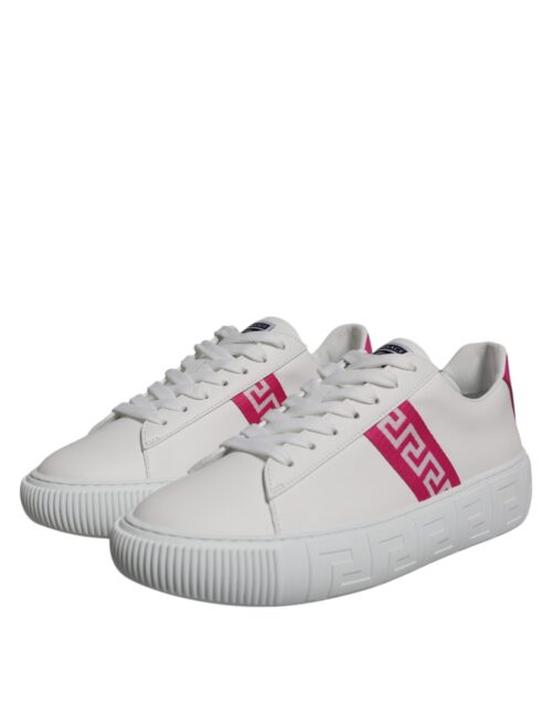 4781779.jpeg Versace white/pink Greca pattern platform sneakers