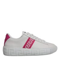 4781782.jpeg Versace white/pink Greca pattern platform sneakers