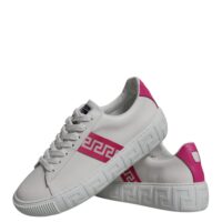 4781784.jpeg Versace white/pink Greca pattern platform sneakers
