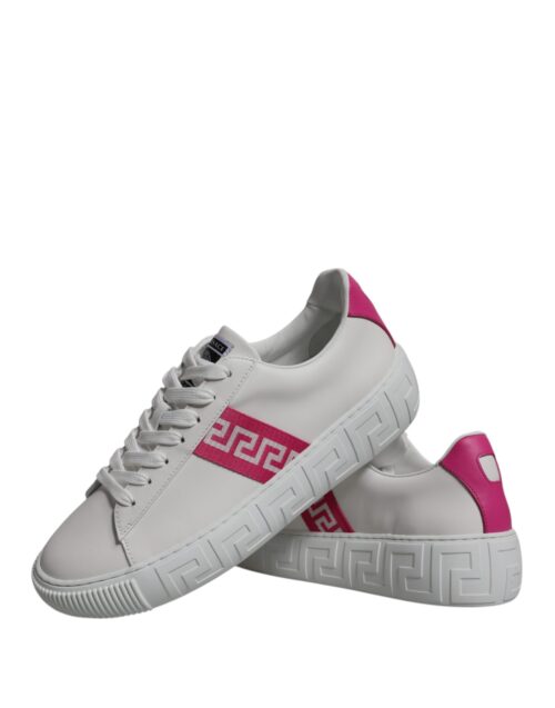 4781784.jpeg Versace white/pink Greca pattern platform sneakers