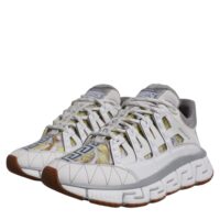 Versace valged Trigreca Barocco Print madalad tossud