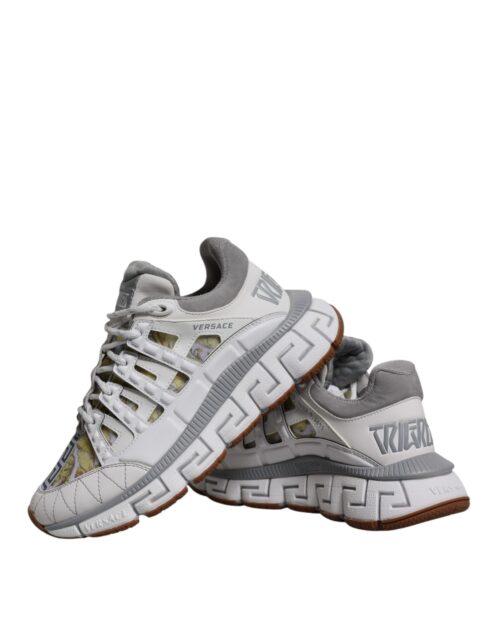 Versace valged Trigreca Barocco Print madalad tossud