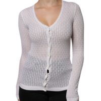 Dolce & Gabbana Valge nööbiga kardigan