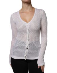 Dolce & Gabbana Valge nööbiga kardigan