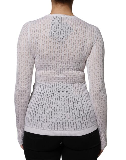 Dolce & Gabbana Valge nööbiga kardigan