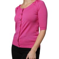 Dolce & Gabbana Roosa nööbitav kardigan