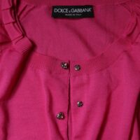 Dolce & Gabbana Roosa nööbitav kardigan