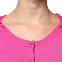 Dolce & Gabbana Roosa nööbitav kardigan