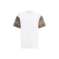 Burberry White Cotton T-Shirt