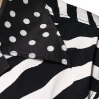 4823357.jpeg Dolce & Gabbana Must-valge sebramustriga oversize särk