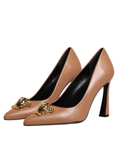 Versace pruunid kontsakingad logoplaadiga