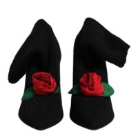 4825000.jpeg Dolce & Gabbana mustad stiletto-kontsaga keskmise sääreosaga saapad