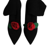 4825001.jpeg Dolce & Gabbana mustad stiletto-kontsaga keskmise sääreosaga saapad