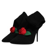 4825002.jpeg Dolce & Gabbana mustad stiletto-kontsaga keskmise sääreosaga saapad