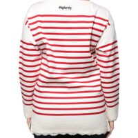 Dolce & Gabbana valge-punase triibuga pikkade varrukatega topp