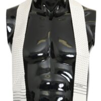 Dolce & Gabbana valge täpiline kitsas sall