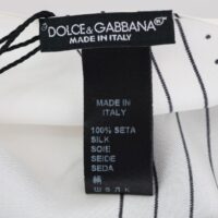 Dolce & Gabbana valge täpiline kitsas sall