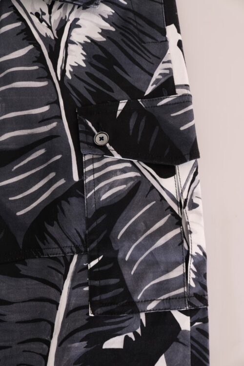 Dolce & Gabbana hallid Capri-püksid banaanilehe mustriga