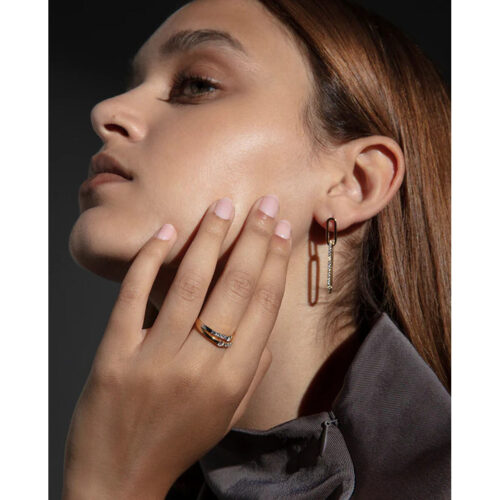 Viceroy kuldsed naiste kõrvarõngad 925 hõbedast