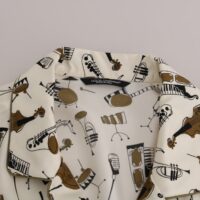 Dolce & Gabbana valge JAZZ motiiviga särk