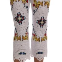 Dolce & Gabbana mitmevärvilised Majolica väljalõigetega kapripüksid