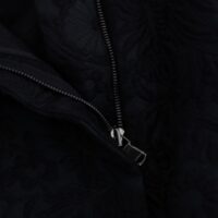 Dolce & Gabbana mustad brokaadist kõrge vöökohaga capri lühikesed püksid