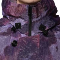 Dolce & Gabbana Lilla kamuflaažmustriga kapuutsiga blusoonjakk meestele