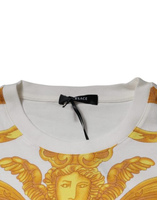 Versace valge Medusa print T-särk