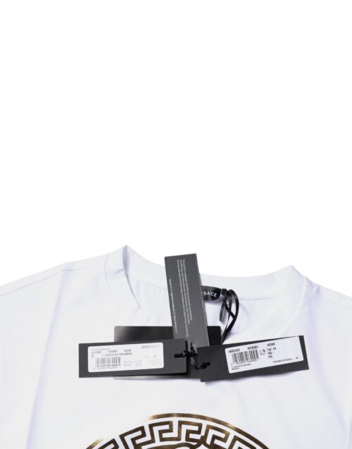 Versace Valge Medusa trükiga T-särk