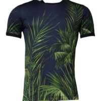 Dolce & Gabbana sinine puumustriga ümara kaelusega T-särk