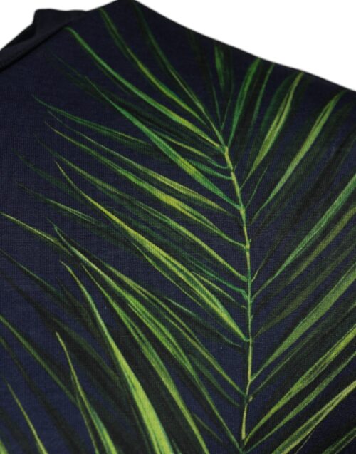 Dolce & Gabbana sinine puumustriga ümara kaelusega T-särk