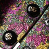 Dolce & Gabbana mitmevärviline lilleline žakaar lühike jakk