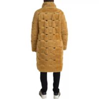 Bottega Veneta Yellow Long Teddy Coat Jacket