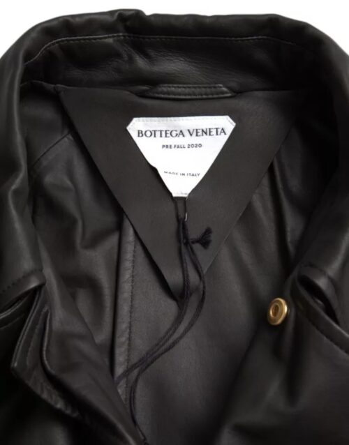 Bottega Veneta must meeste trench-mantel-jakk