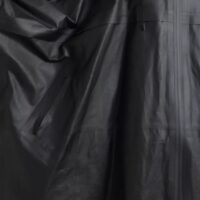 Bottega Veneta must kapuutsiga meeste trenšmantel-jakk