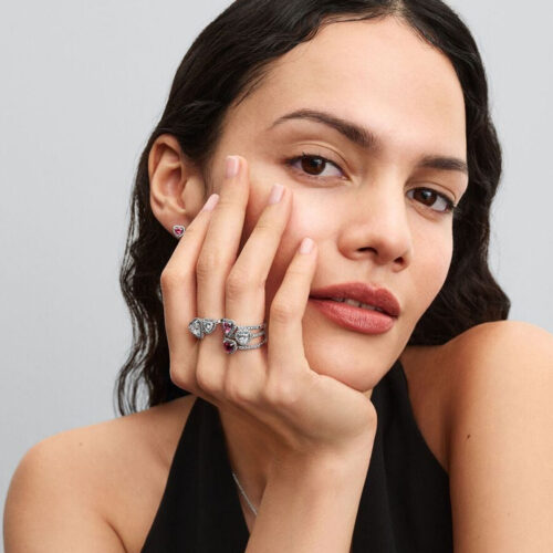 Pandora hõbedased roosad naiste kõrvarõngad 298427C02