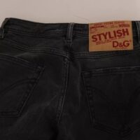 Dolce & Gabbana Mustad slim fit teksapüksid D&G