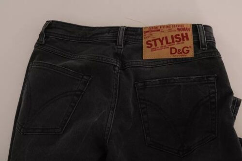 Dolce & Gabbana Mustad slim fit teksapüksid D&G